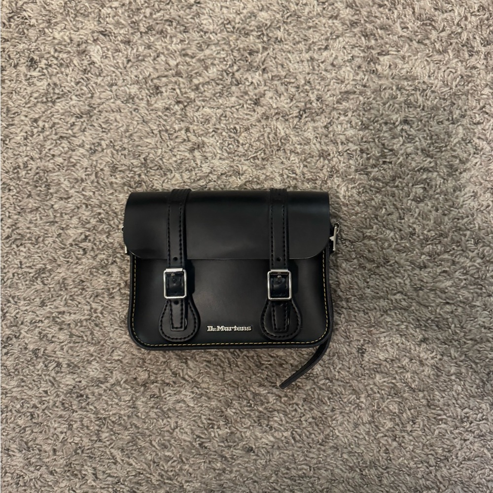 Dr. Martens Black Mini Leather Satchel